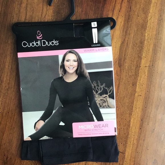 SOLD - Cuddl Duds - MicroWear black leggings - NWT - Small - Picture 10 of 10